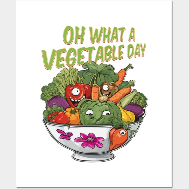 Vegetable Day Wall Art by Kingrocker Clothing